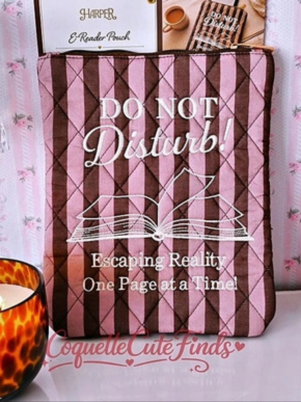 Harper Do Not Disturb E-Reader Pouch Light & Dark Brown